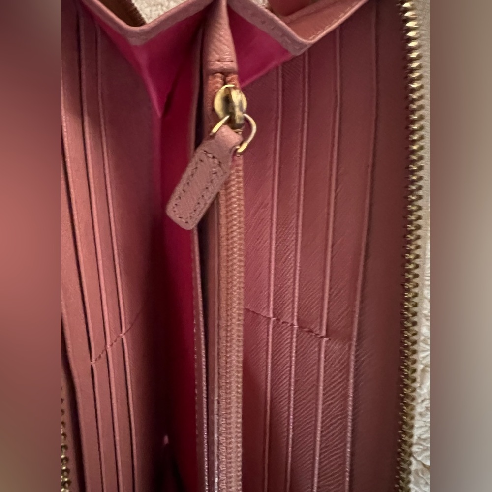 MCM Visetos Rabbit Leather Zip Around Long Wallet Pink Interior Canvas HOST PICK - Picture 12 of 12